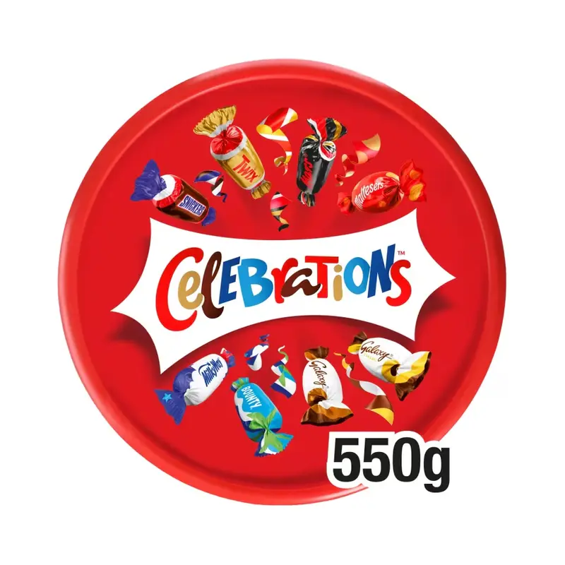 Celebrations Milk Chocolates Tub 550g 0
