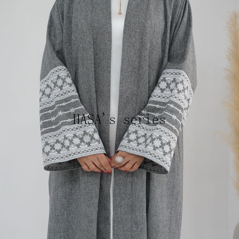 HASA's series  HS0994 Embroidered Elegant Cardigan Robe 7
