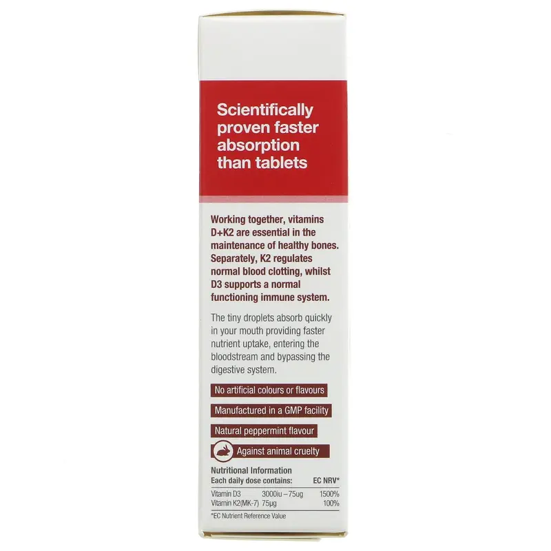 Better You | DLUX Vitamin D + K2 Spray - Daily Oral Spray | 12ml 2