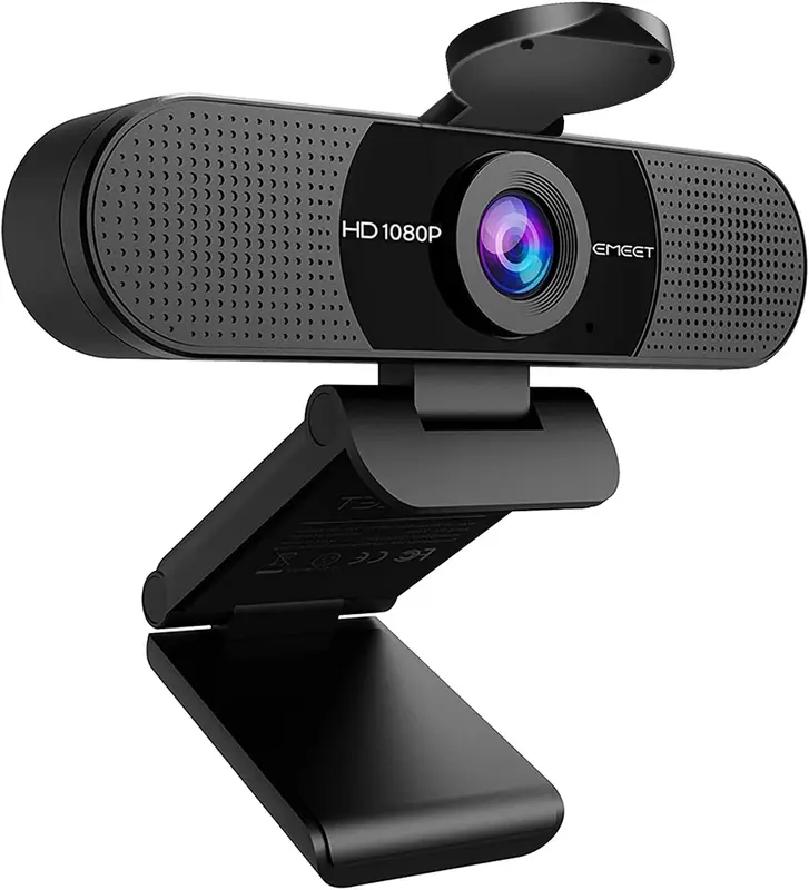 1080P Webcam for PC, EMEET C960 2K 4K Webcam with Microphone, 2 Mics Web Camera, 90°View Streaming Webcam, Plug and Play USB Webcam for Laptop/Desktop, Online Calling/Conference 0