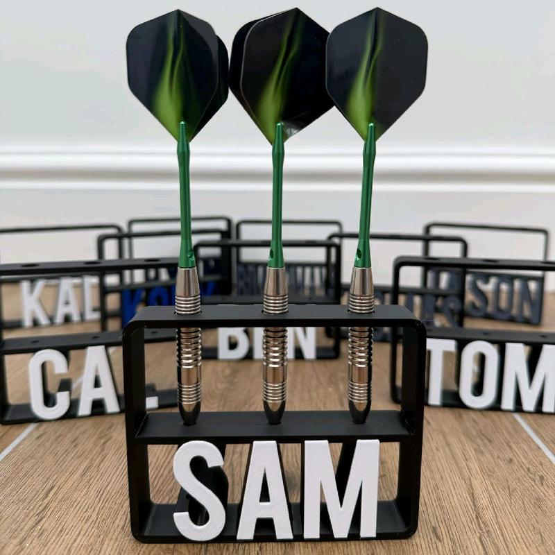Personalisable Dart Holder | Dart Holder Name | Customizable Dart Gift | Perfect Organiser for Dart Lovers | Games Room Gift | GIft for Him 2