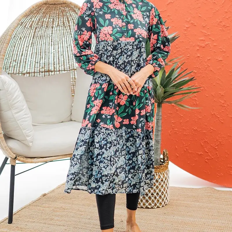 Wear Ego, Lawn,  Black printed, Stitched 1 PC, See Size chart