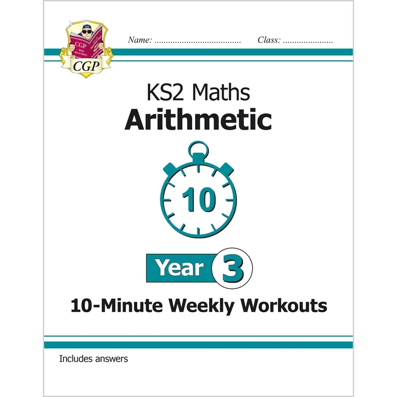 Year 3 Maths and English 10 Min Test Workbook Bundle for 7 to 8 year olds KS2 7