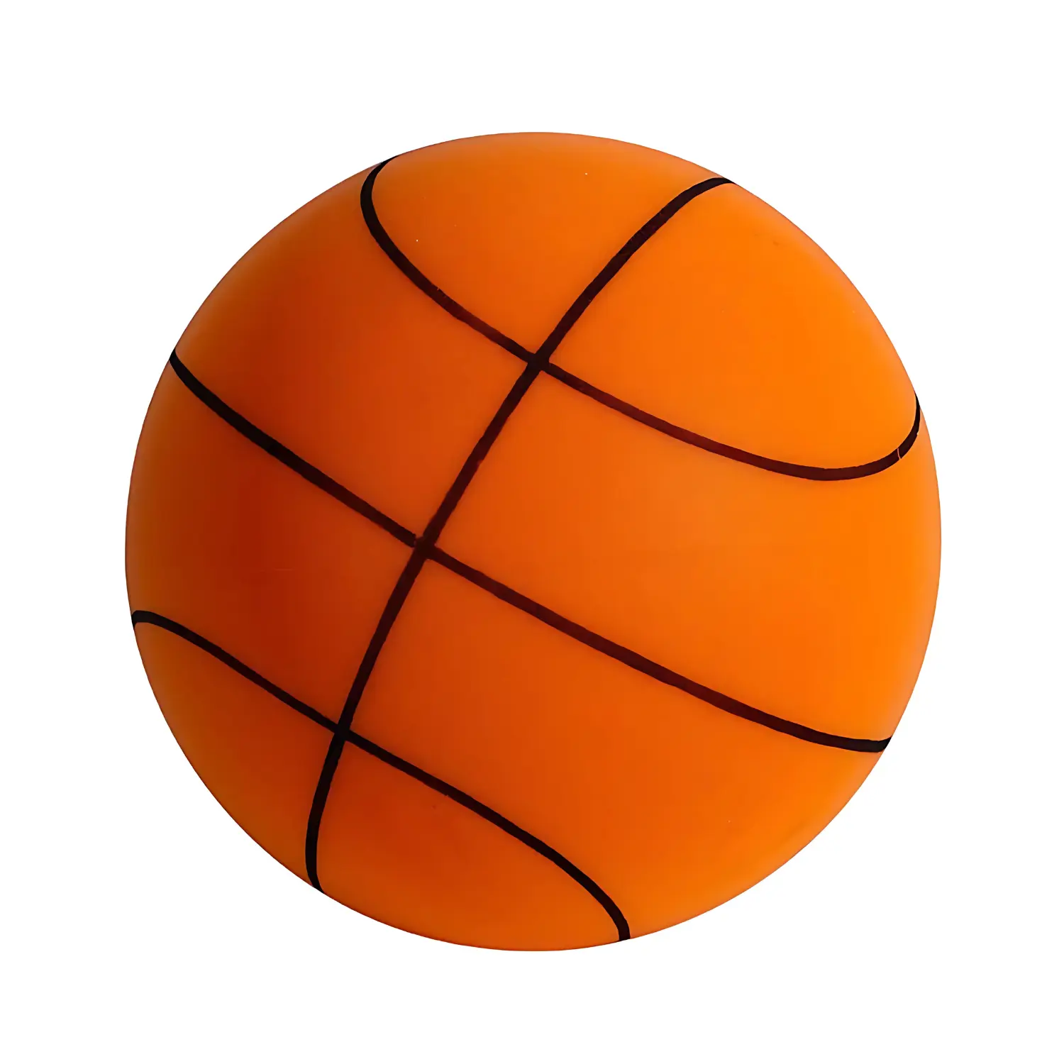 18cm High-Resilience Indoor Training Ball - No Noise Basketball
