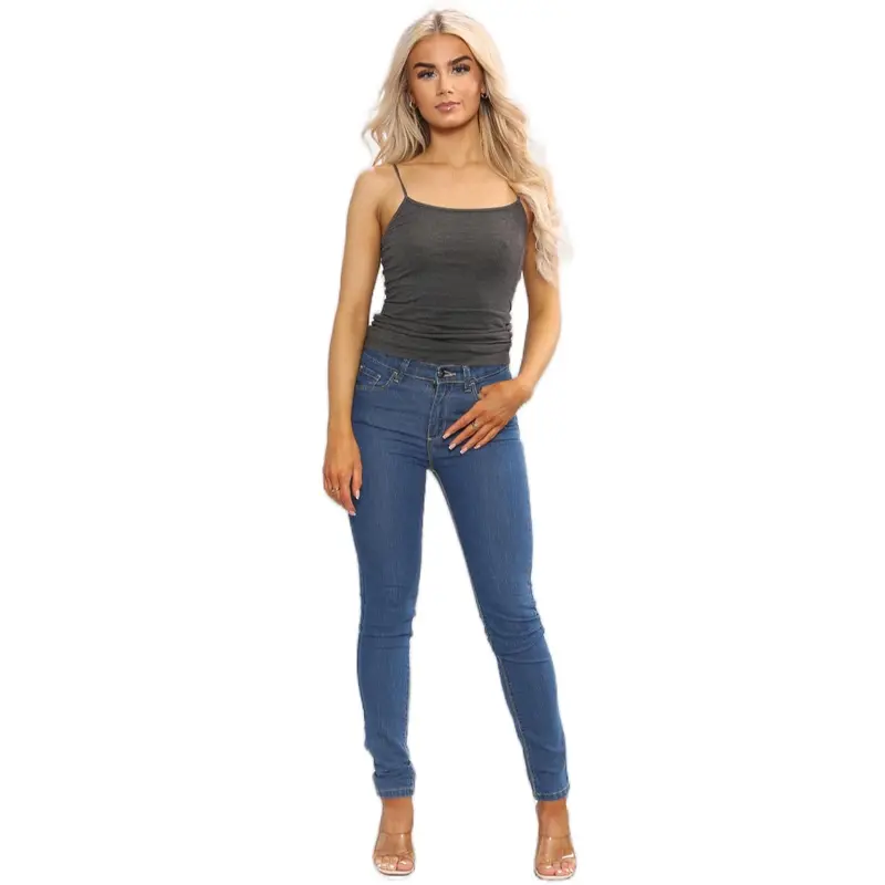 Womens Ladies Skinny Jeans Slim Fit Stretch Denim Pants UK Size 8-22 Casual Womenswear Bottom Style Comfort Lady 0