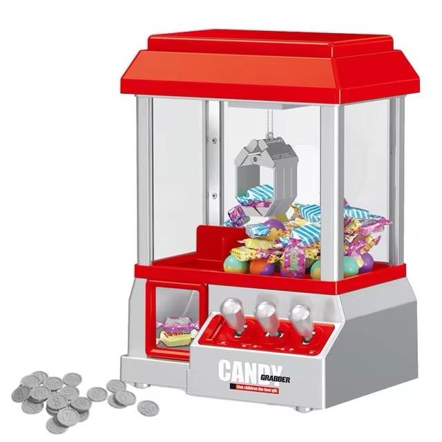 Mini Claw Machine Miniature Candy Grabber For Kids Cool Fun Mini Candy Grabber Prize Dispenser Vending Toy With 24 Game Coins 0