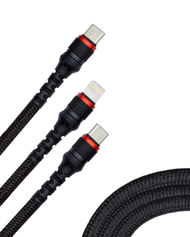 Apple X1 C-1 Fast Cable for Mobile and Cellphone Charging Plug Smartphone Electronic Charger 3 in 3