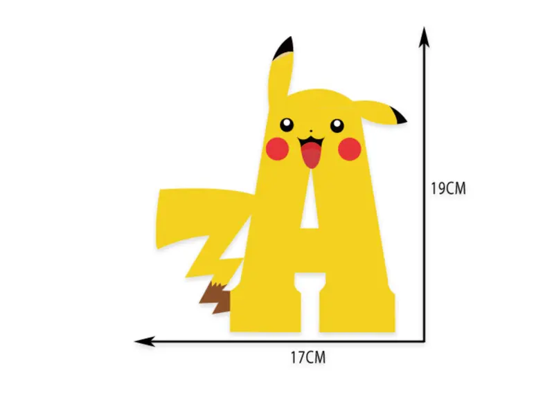 Pokemon Birthday Banners, Anime Cartoon Squirrel Pikachu Happy Birthday Letter Banner Outdoor, Pokemon Balloons 3