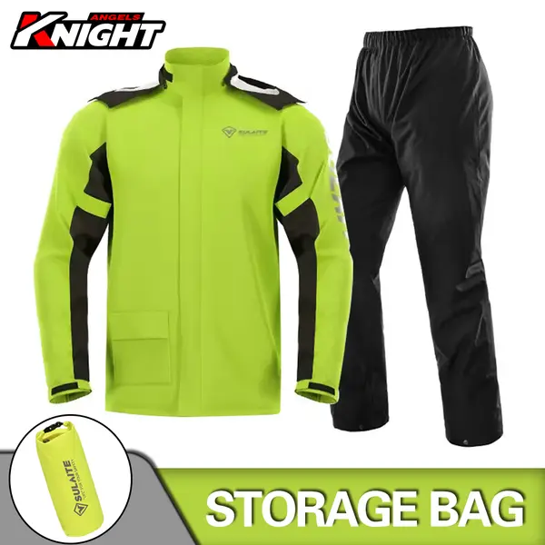 Motorcycle Raincoat Suit Rainstorm Prevention Jacket Pants Camping Hiking Fishing Raincoat Moto Raincoat Motorcyclist Rider Rain 0
