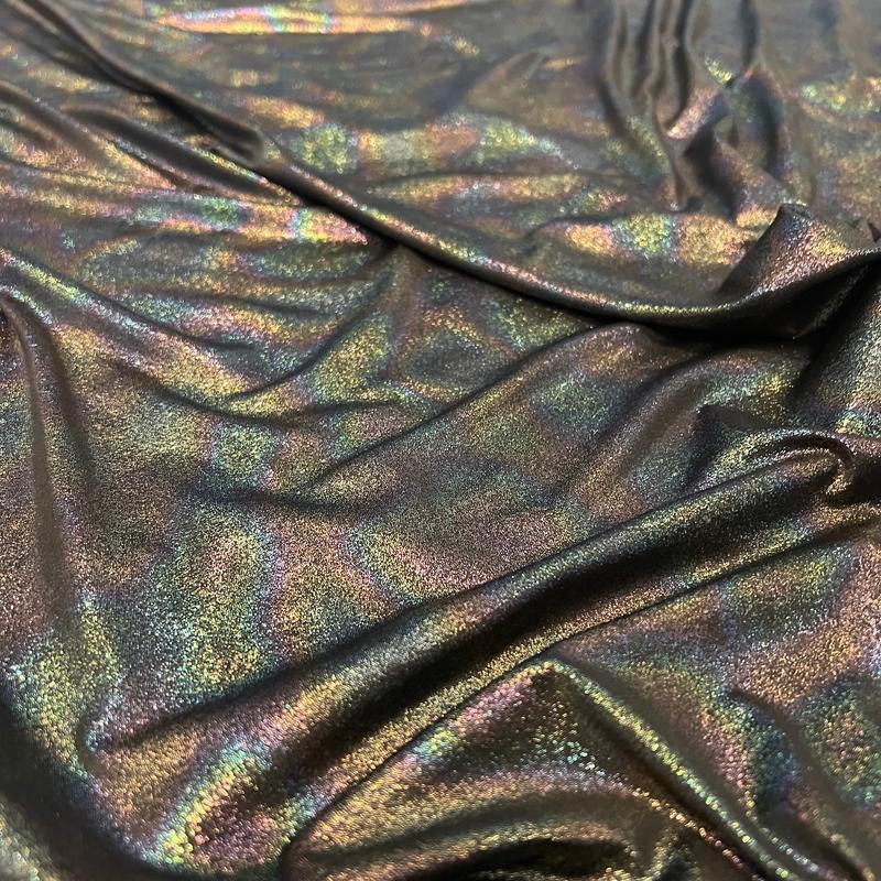 FS1135 Hologram Rainbow Foil Spandex Fabric 3