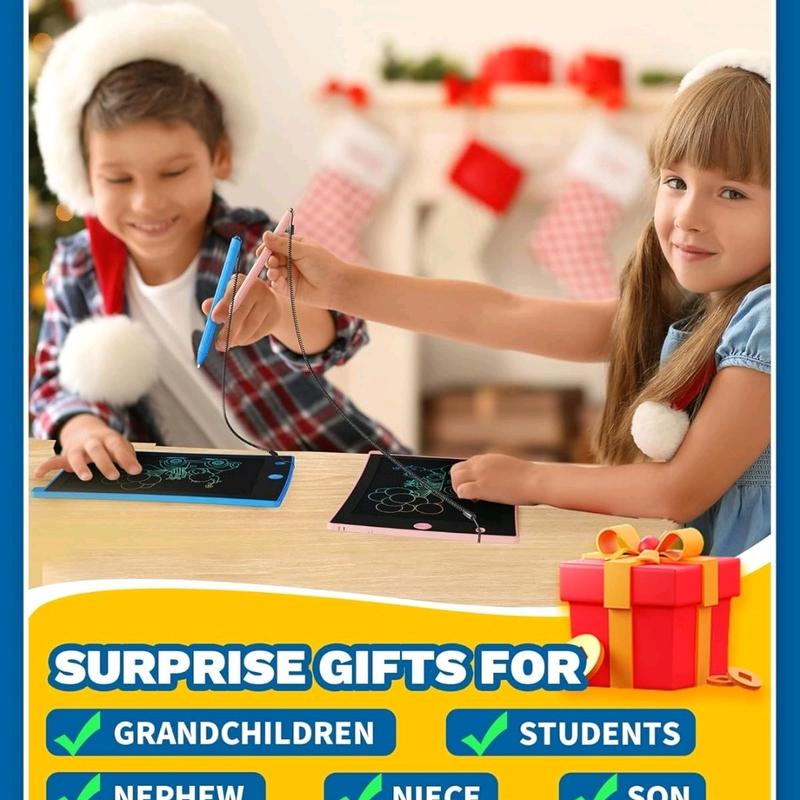 LCD Writing Tablet for Kids with Erasable Drawing Board and Lanyard - 8.5inch Colorful Learning Toys Gift 1