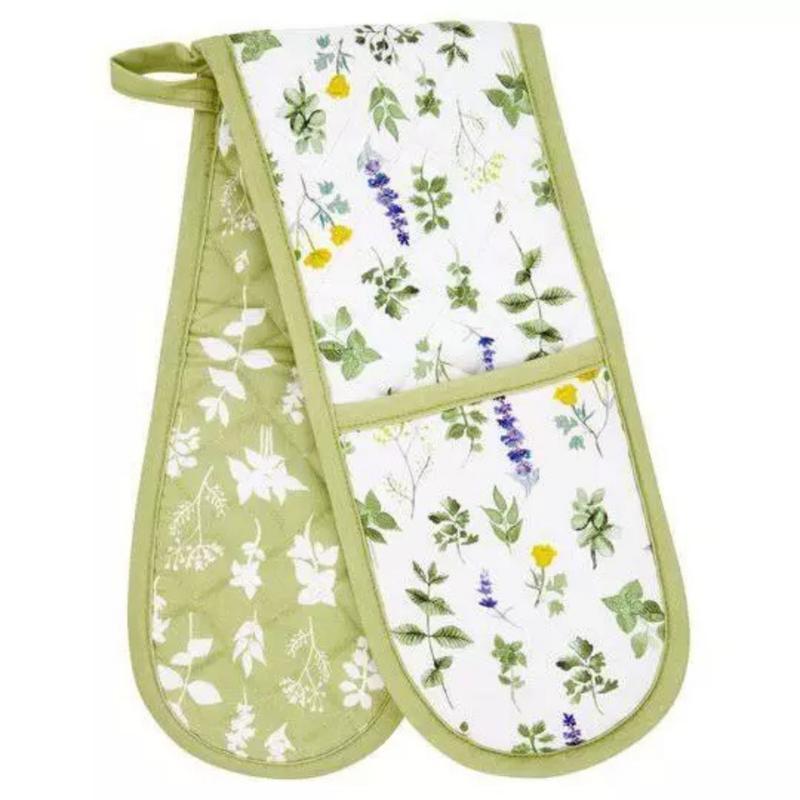 Stylish Double Oven Gloves with Insulated Cotton Mitts & Pot Holder - Various Designs - Classic, Bakeware 4