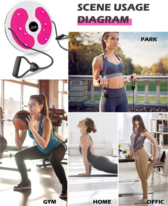 Waist Twist Disc, Waist Slimming Balance Rotating Disc Multi-functional Twist Board Exercise with Massage Foot Sole- Home Fitness Gym Equipment exercise  equipment 4