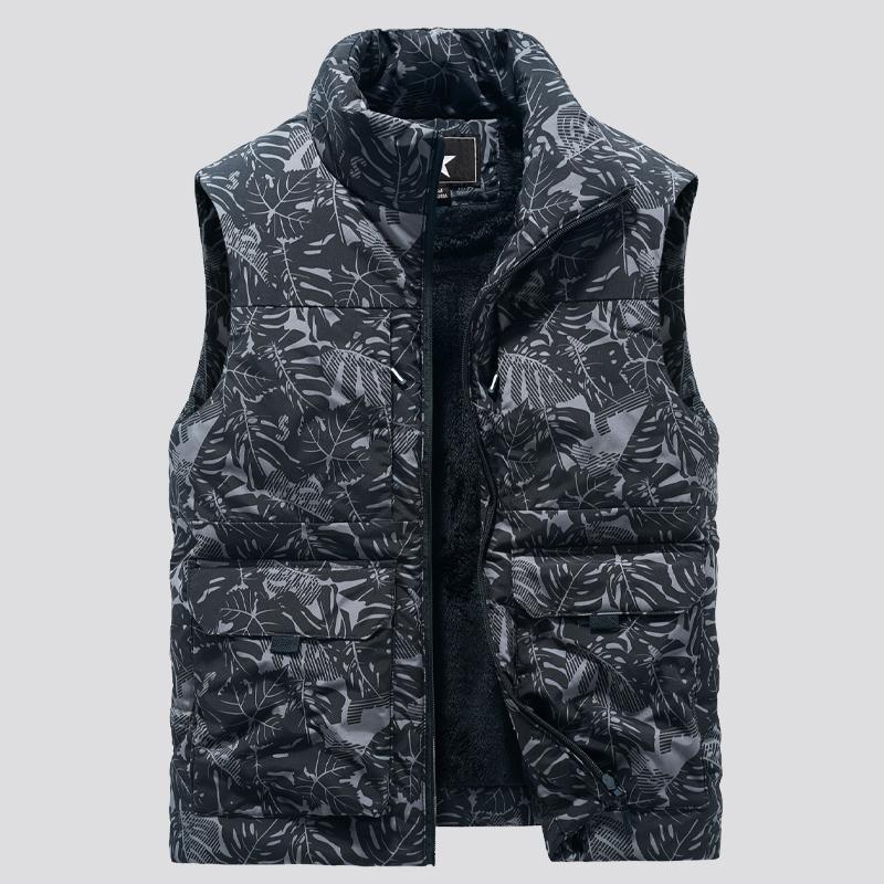 FaShion Large Male Warm Waistcoat Fleece Vest Men Men's Multi-Pocket Clothing Winter Vest Jackets Sleeveless Coat 6