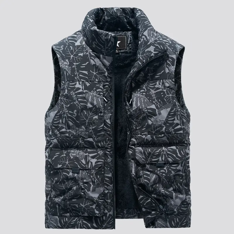 FaShion Large Male Warm Waistcoat Fleece Vest Men Men's Multi-Pocket Clothing Winter Vest Jackets Sleeveless Coat 1