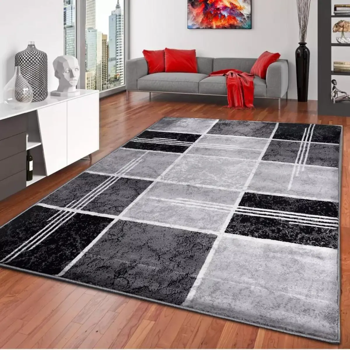 Modern Large Area Box Rugs Long Hallway Runner Living Room Bedroom hard Carpet Floor Mats Box Fluffy Rugs Perfect decor xmas wave rugs