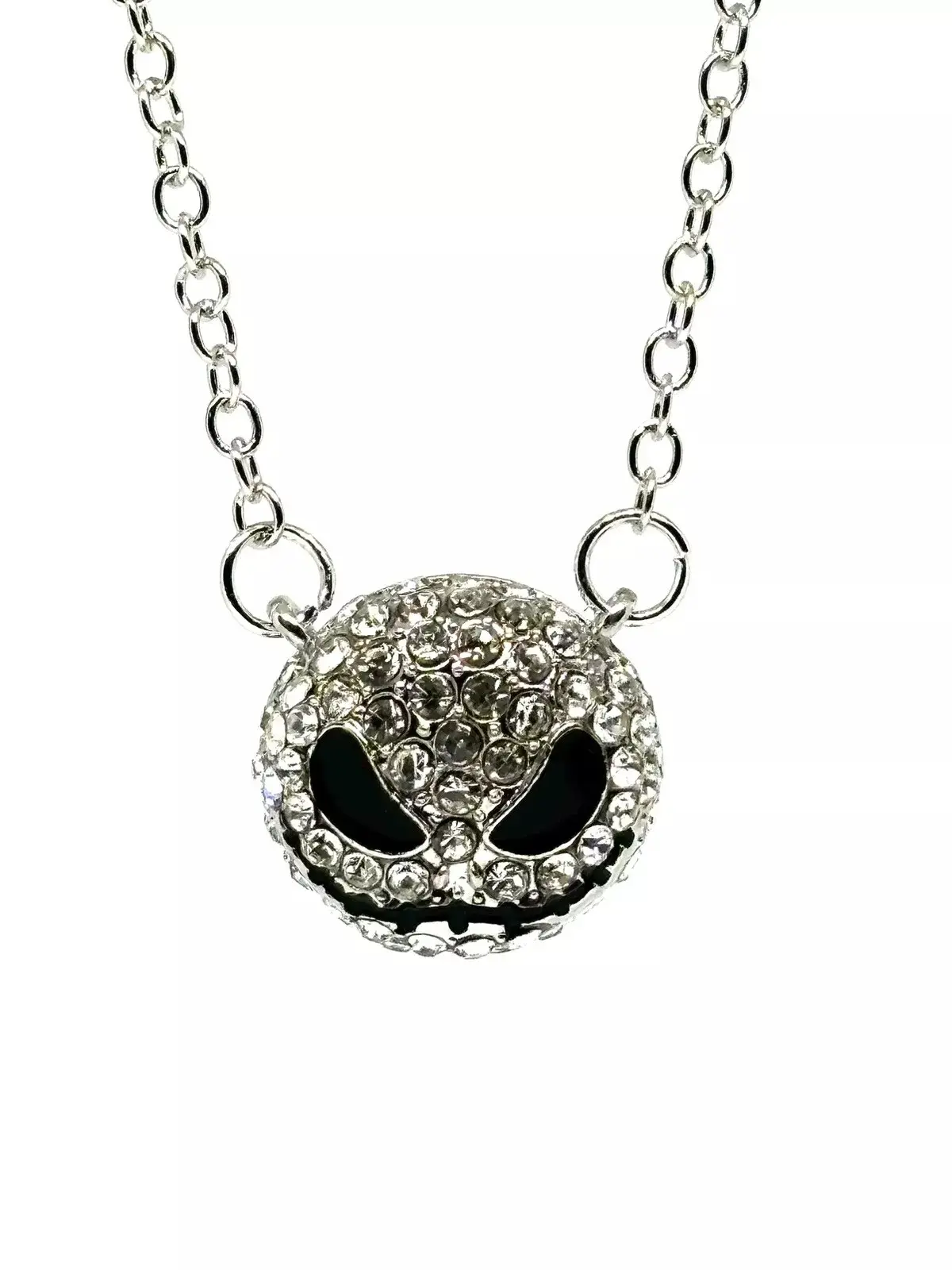 The Nightmare Before Christmas Jack Skellington Rhinestone Necklace Crystal