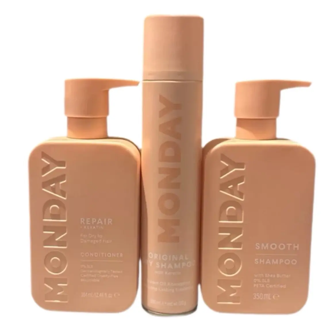 Monday Haircare Volume Shampoo, Conditioner, and Dry Shampoo Set - 350ml - Cleansing, Cleanser Moisture Matte Oil Comfort Moisturizer Hydrate Moisturizing Hydrating