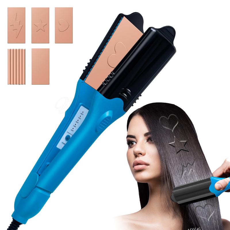 Product Introduction of 3D hair imprinting  3D Hair Press Iron Hair Straightener Electric Straightening Curling Imprinting 3D Hair Crimper Comfort Curler 31