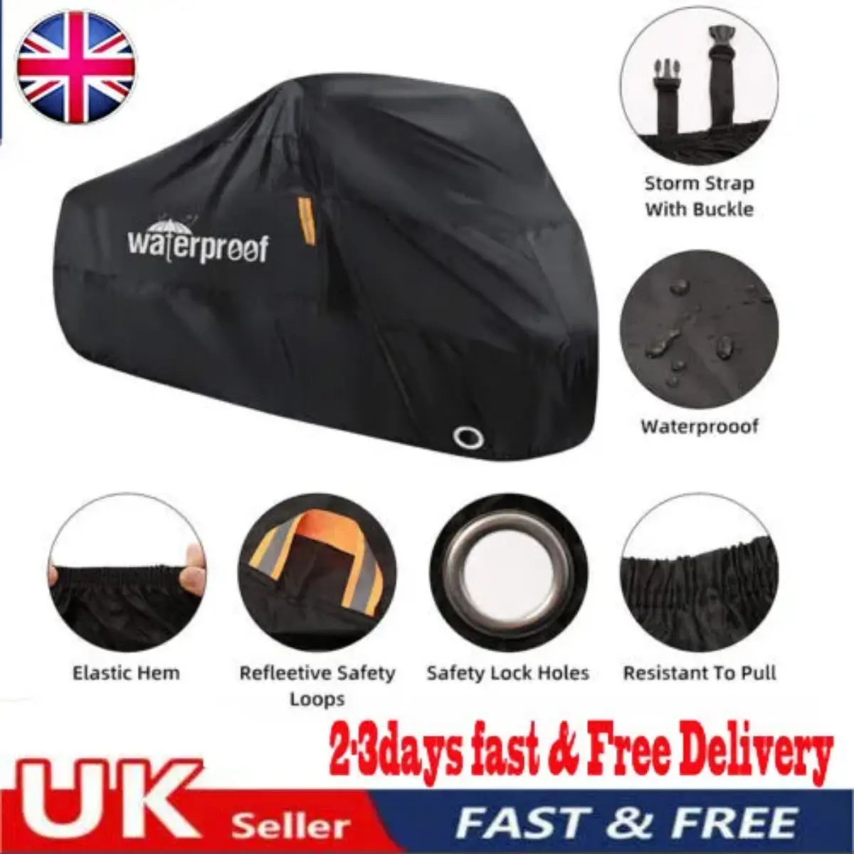 Waterproof Mountain Bike Bicycle Cover Heavy Duty Outdoor Protector 1/2Bikes, for free, 50% off, get it now