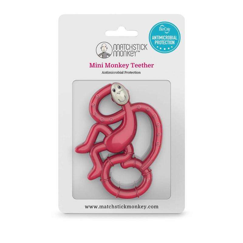Rubine Mini Monkey Teether 3