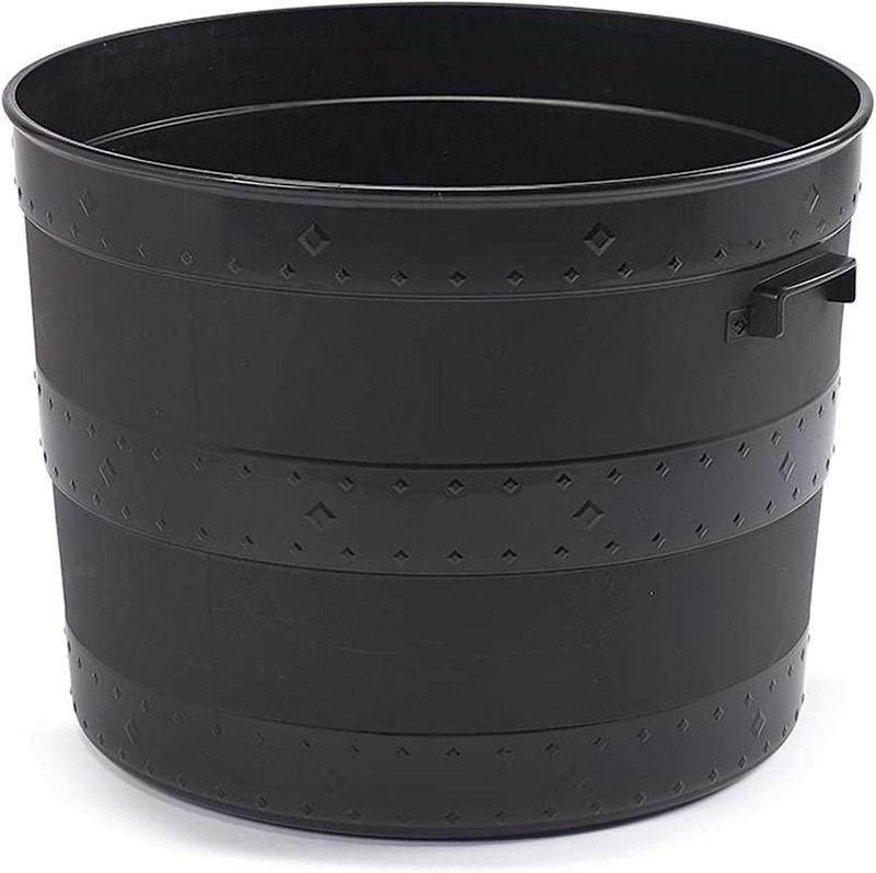 Barrel Planter Blacksmith Tub Garden Versatile Flower Pot Garden Container for Indoor or Outdoor 0