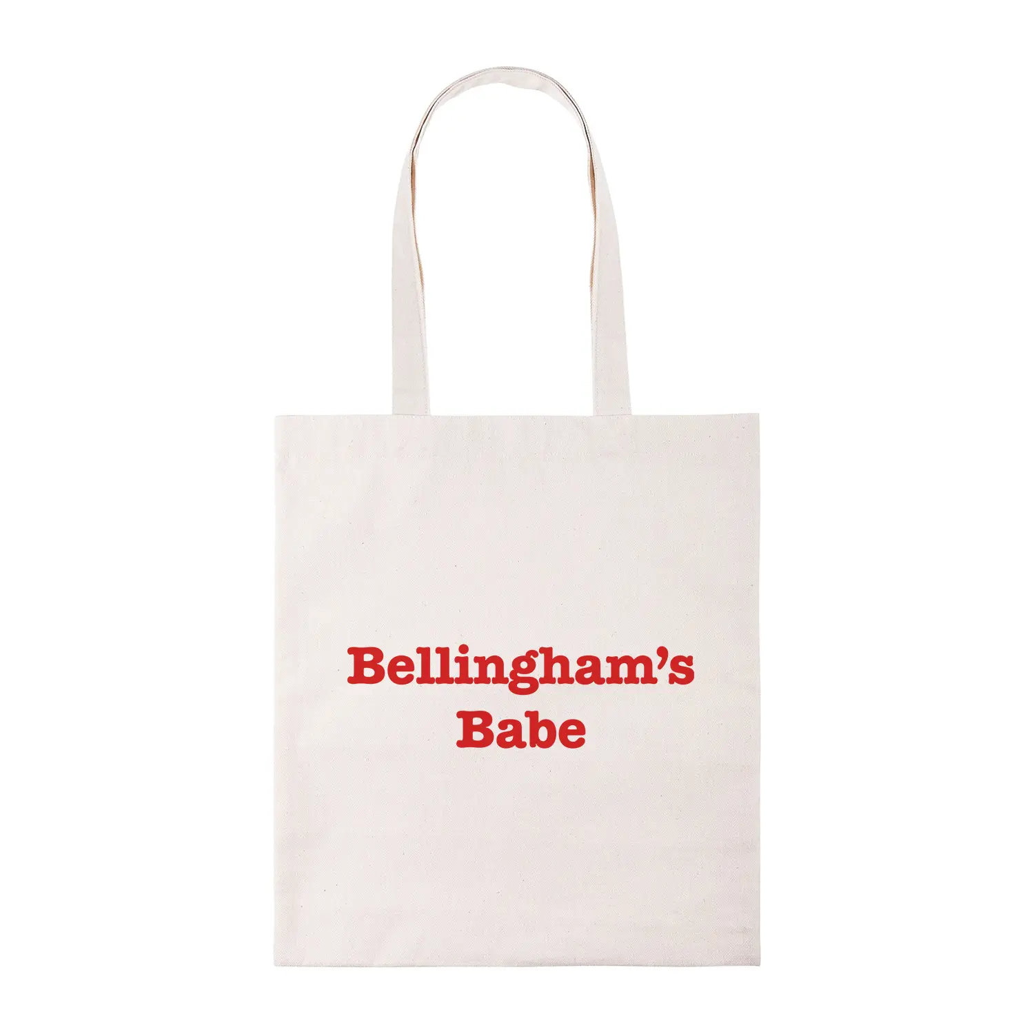Bellingham's babe tote bag, cotton shopper, shopping bag, reusable bags, footy, football, jude bellingham, euro