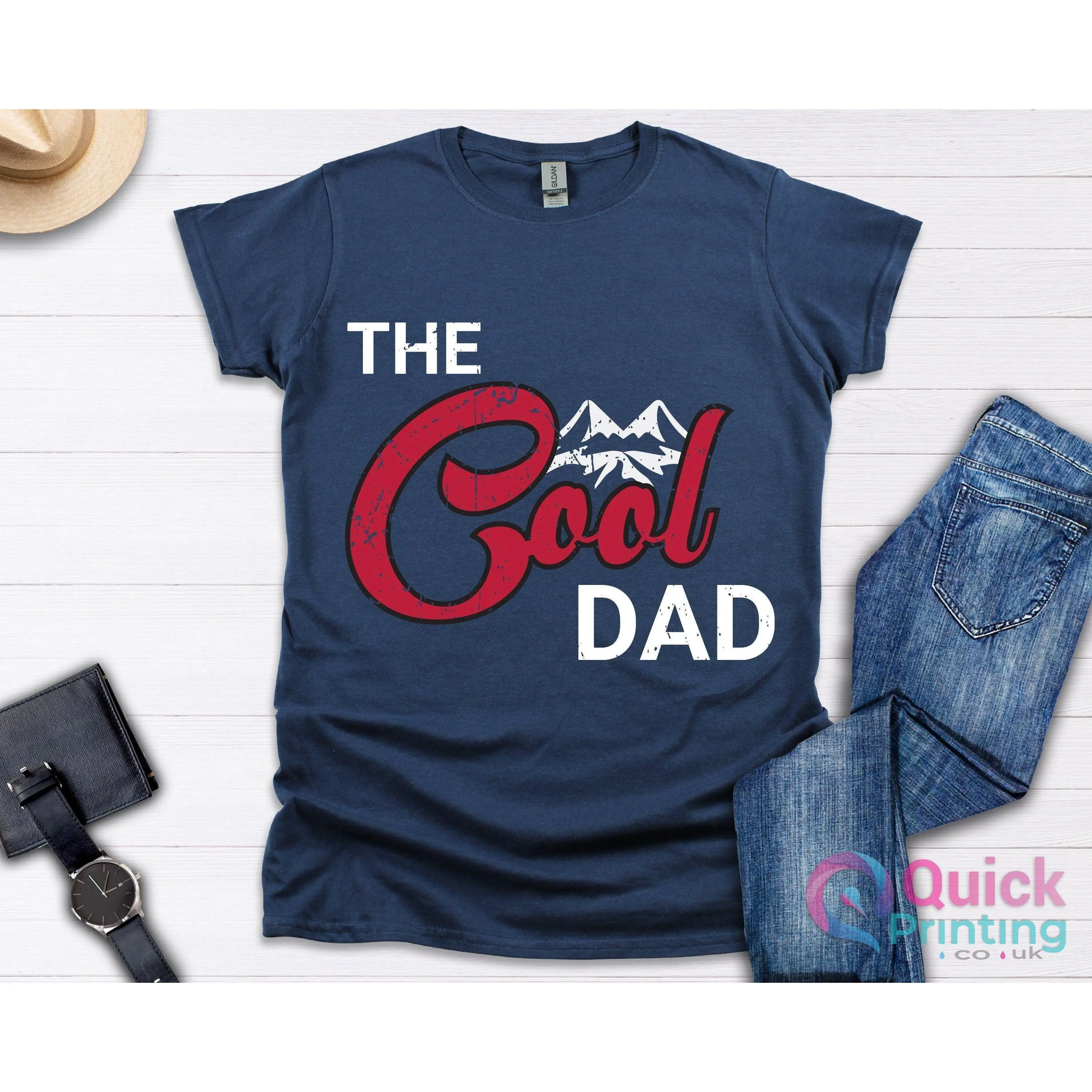The Cool Dad Shirt, Dad Life Shirt, Mountains Dad Shirt, Father's Day Shirt, Camper Dad Gift Shirt
