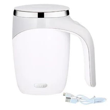 Product Introduction of Electric Self-Stirring Coffee Mug with Lid - 380ml USB Rechargeable Magnetic Rotating Mug, Stainless Steel & ABS, Multipurpose for Coffee, Milk, Cocoa, and Beverages 10