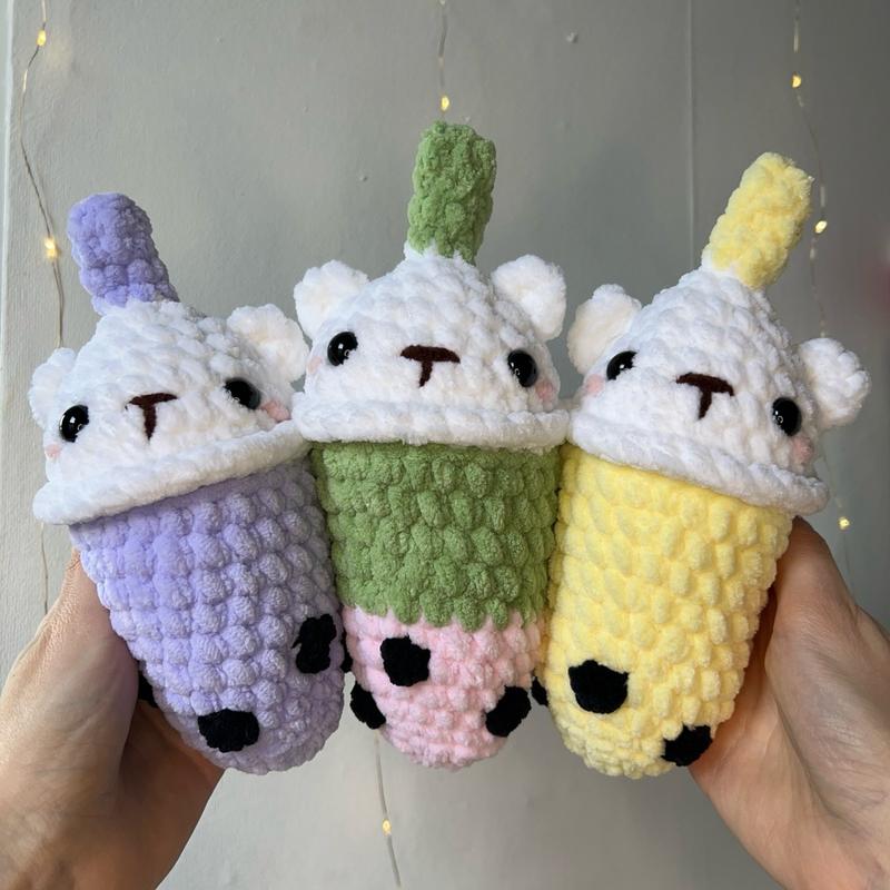 Boba Bears - Crochet Bubble Tea Bear Plushies 4
