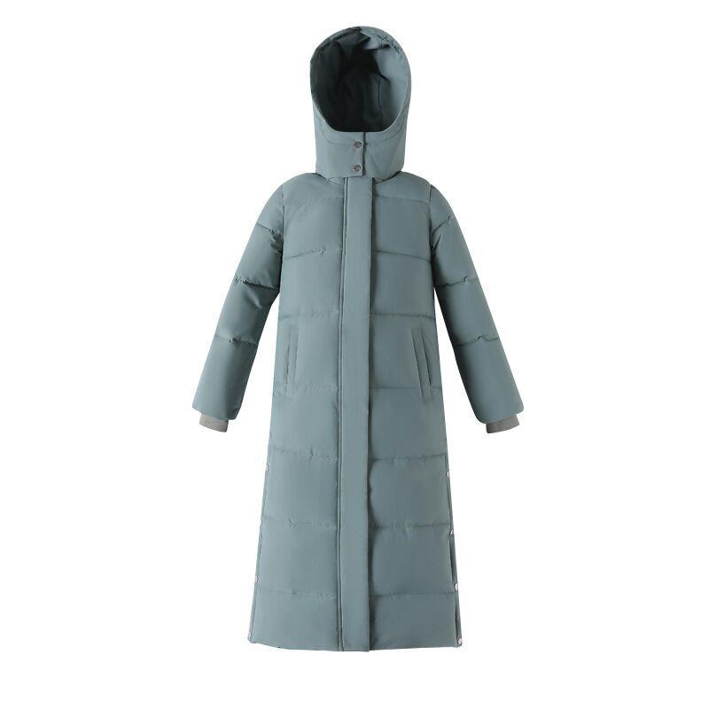 Product Introduction of Over The Knee Long Parkas Coat Female 2024 Winter Fashion Slim-fit Down Cotton Hooded Thick Warm Parkas Coat Winter Jacket Women 25