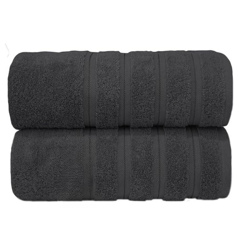 2X Premium Quality Super Jumbo Bath Sheet Set - 100% Combed Cotton 650 GSM -  Size 90x180 Highly Absorbent Extra Large Bath Towels 2
