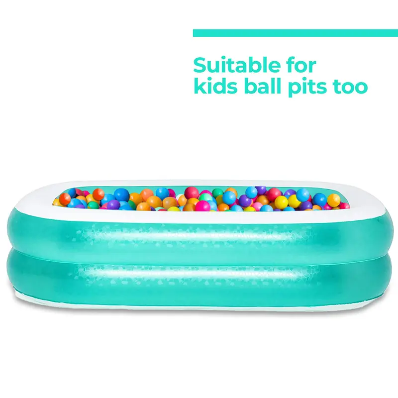 6.5FT BESTWAY INFLATABLE FAMILY PATIO GARDEN RECTANGULAR PADDLING SWIMMING POOL 2