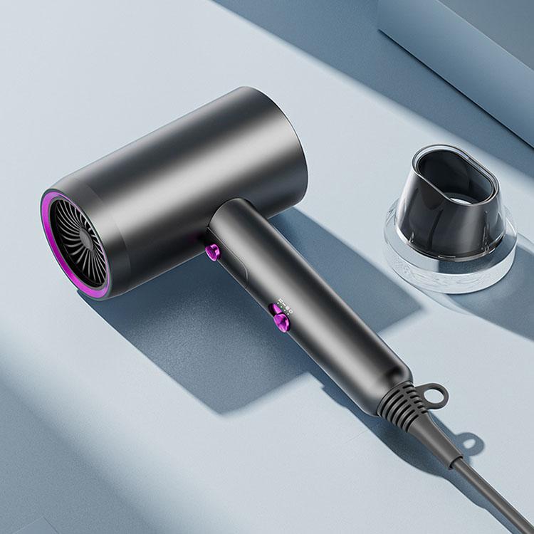 Foldable Fast Drying Hair Dryer, High Power Low Noise & Constant Temperature Blow Dryer, Negative Ionic Nourishing Hair Without Damage, Including Concentrator & Storage Bag & Hair Comb 2