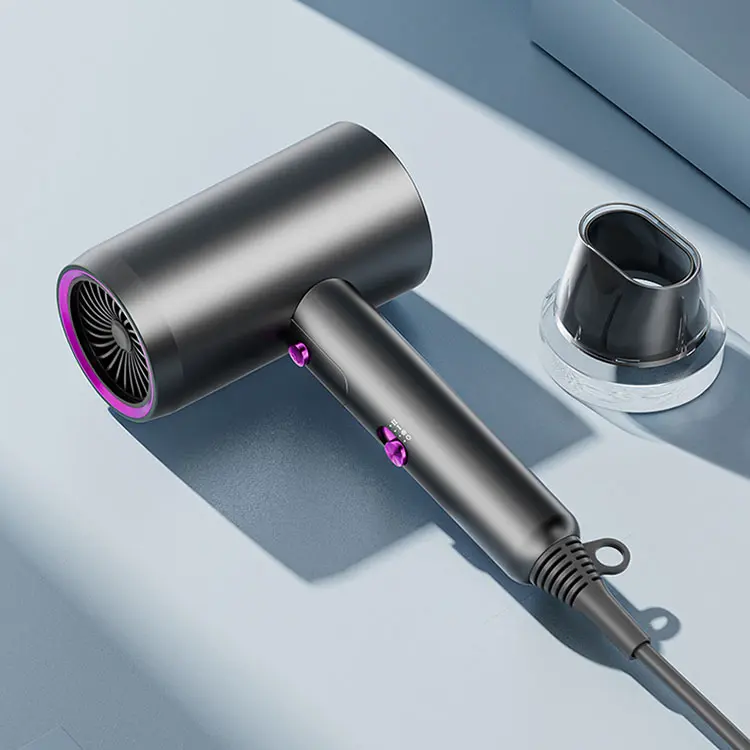 Foldable Fast Drying Hair Dryer, High Power Low Noise & Constant Temperature Blow Dryer, Negative Ionic Nourishing Hair Without Damage, Including Concentrator & Storage Bag & Hair Comb 2
