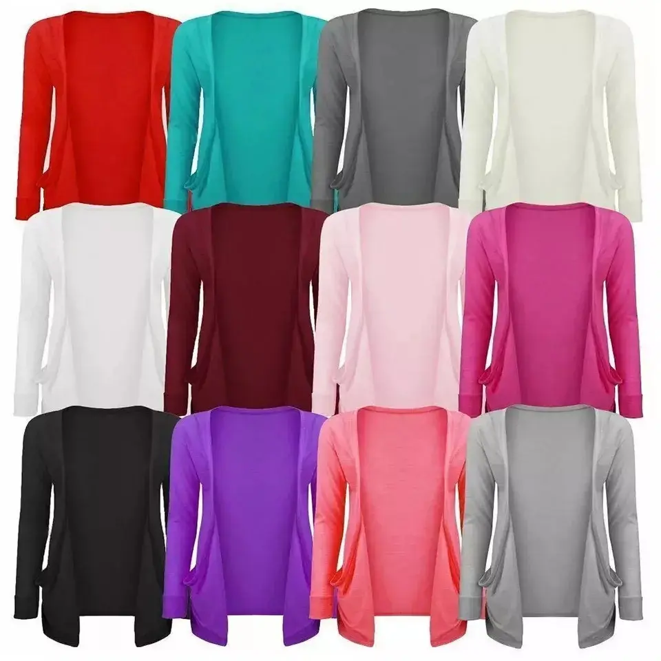 Kids Girls Open Front Cardigan | Long Sleeve Casual Boyfriend Style | Ages 7-13
