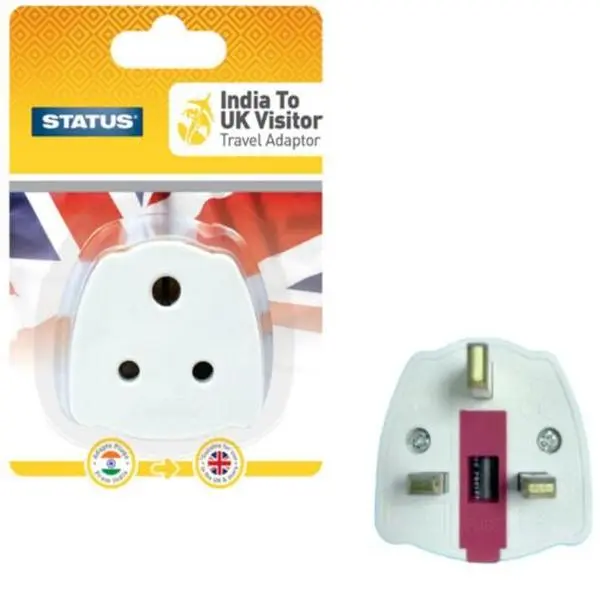 India to UK adaptor - Status