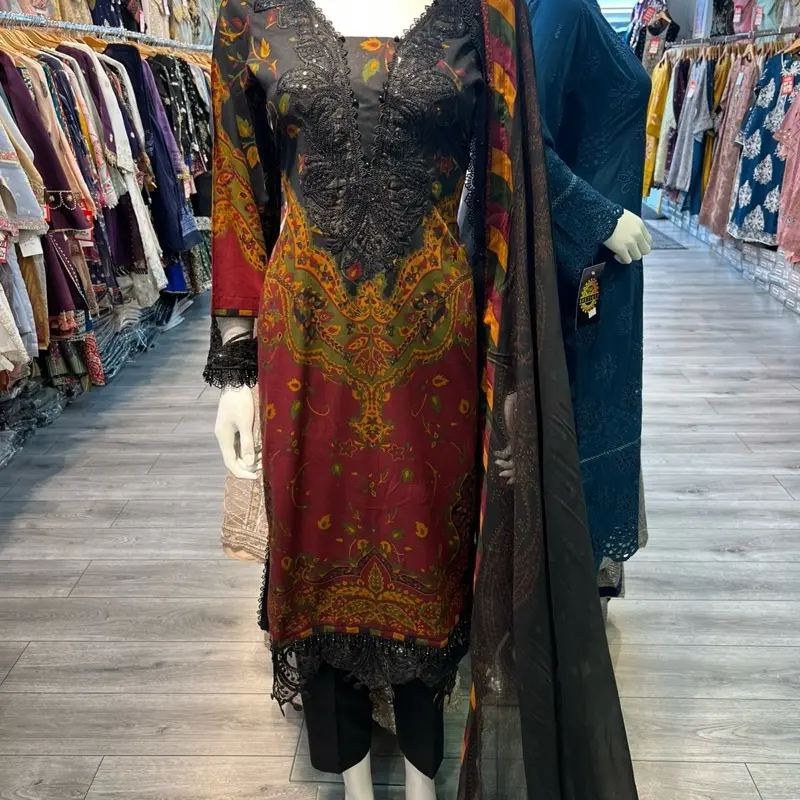 Marwa MariaB inspired lawn collection Chiffon Elegant