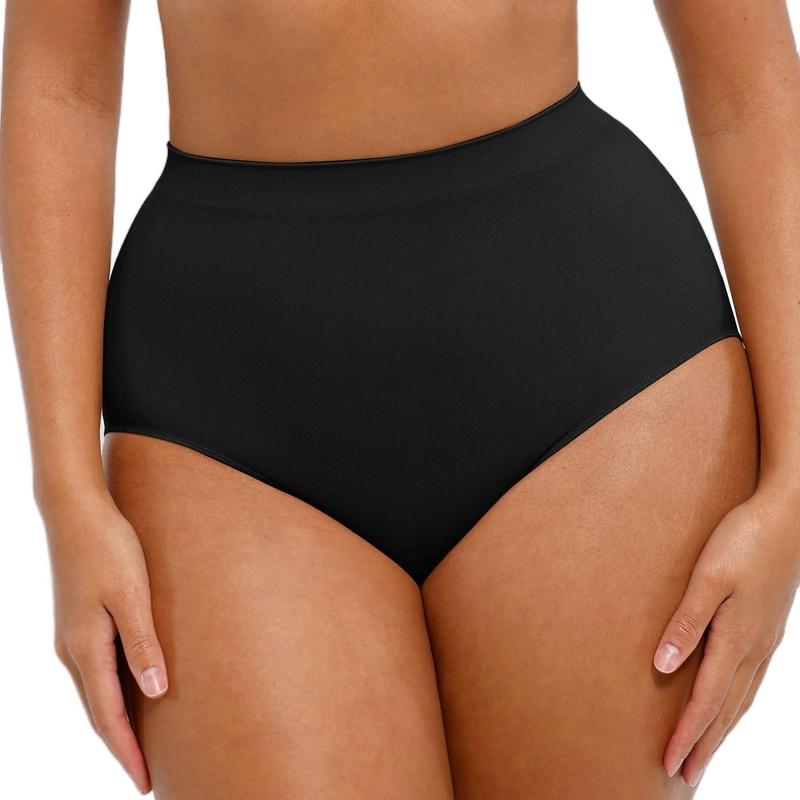 Tummy Control Pant Women's Seamless Shaper Full Panties with 3D Effect - Shapewear - Womenswear Compression Panty Comfort Sexy Basic Comfortable Nylon lingerie Elastic Soft Smooth Everyday Knitting Light Yarn 0