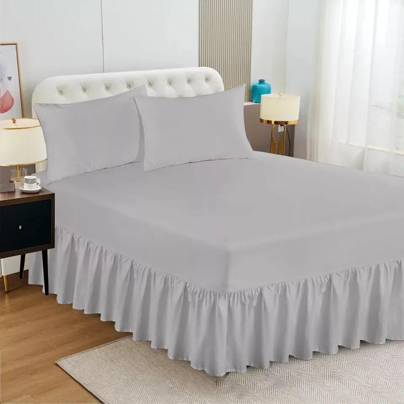 Extra Deep Fitted Valance Sheet Bed Sheets Single Double King Size OR Pillowcase 1
