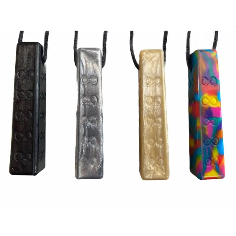 Infinity Sensory Chew Pendant - Silver 0
