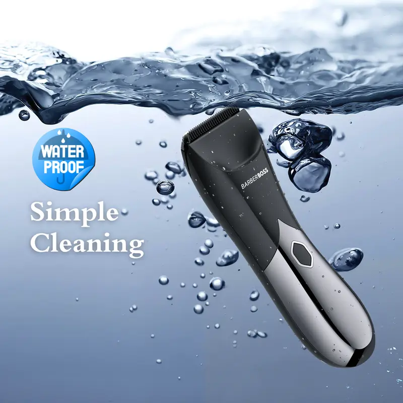 BarberBoss Body Groomer for Men - Ball and Body Hair Trimmer, Groin, Pubic, and Body Shaver, Model  Comfort Smooth Adjustable, QR-2020 5