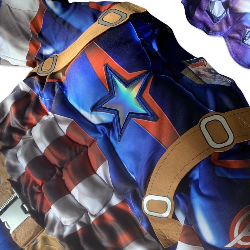 Product Introduction of Boys Captain A Fancy Dress Suit with Shield Size 9-10 Years Old Only 3