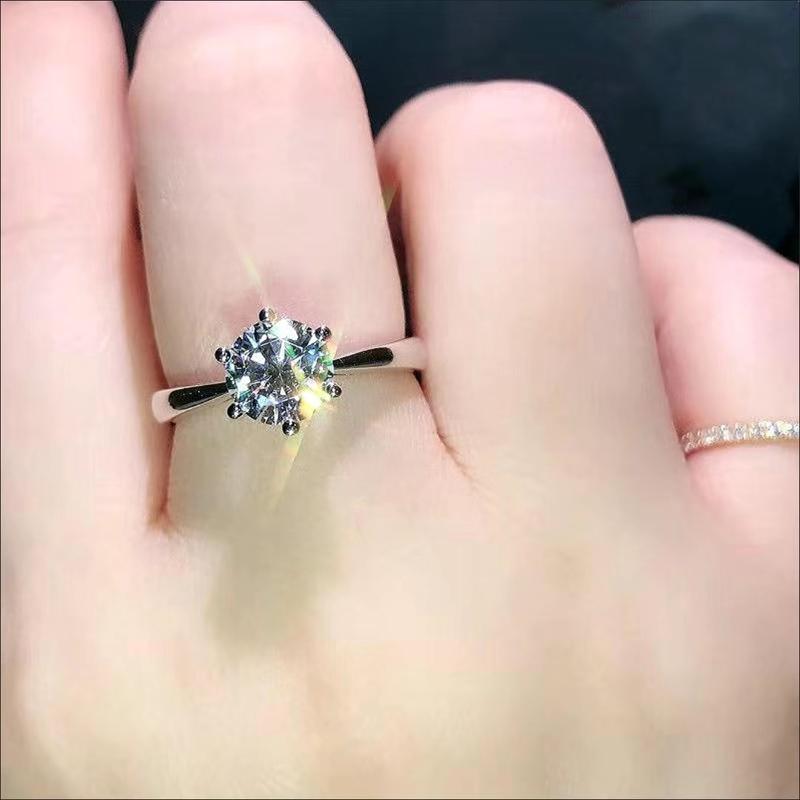 【 Gift 】 can adjust the genuine Mosan diamond couple ring 2