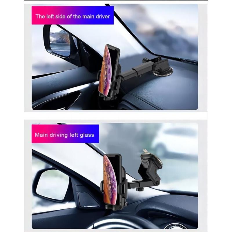 ​​Universal Car Phone Holder 360° Rotatable Mount for Windshield Dashboard Cradle with Anti-Slip Grip​ 7
