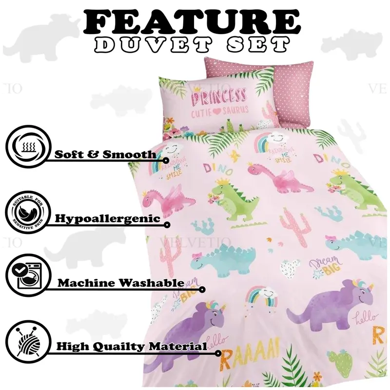 Cutie Suraus Duvet Cover Set, Curtain Or Fitted Sheet Poly Cotton Kids Bedding In Single Size 5