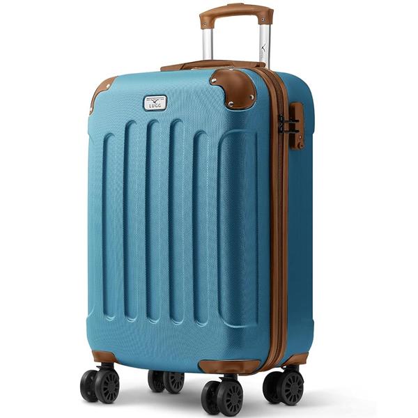 LUGG 20 Inch Skywander Lightweight Travel Cabin Bag - Carry On Approved Suitcase, ABS Shell Protection, Water Resistant & Safe Locking System - Easyjet Overhead Compliant (55x20x35cm) 6