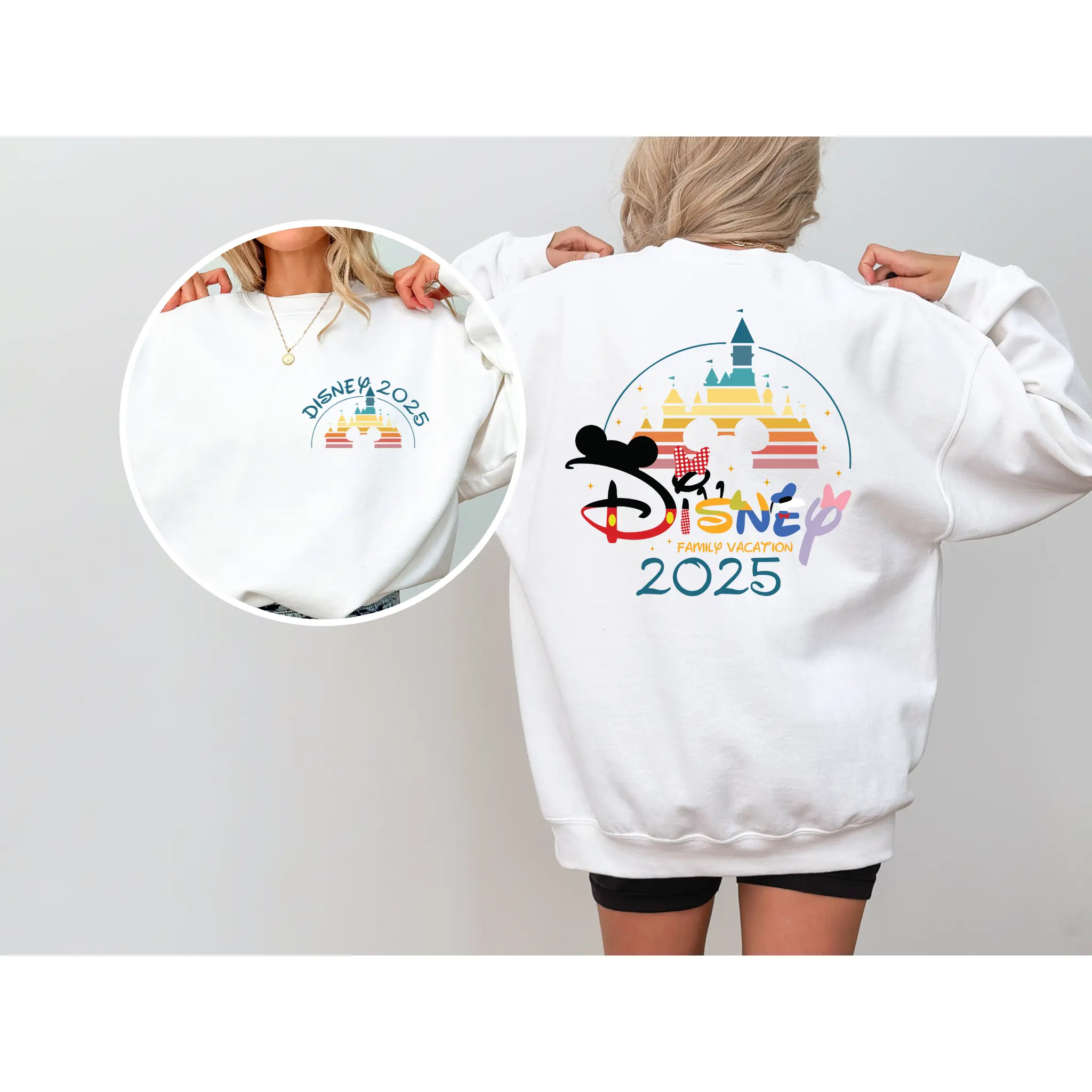 Family Trip 2025 Sweatshirt Jumper: Kids and Adults Sizes - Perfect for going to Disney