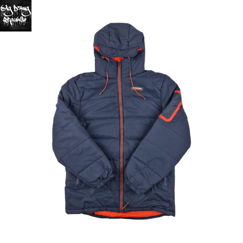 NAUTICA COMPETITION Men's Mako Puffer Padded Hooded Wrap Around Neck Winter Jacket Menswear  Coats 2