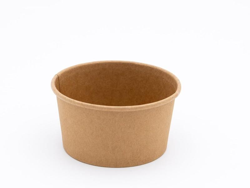 Soup Containers 14/16 oz with Clear Lids Brown Kraft Disposable 25, 50 or 100 Packs Ideal for Sauces, Ice Cream Tubs, Noodles Recyclable Heavy Duty Deli 3